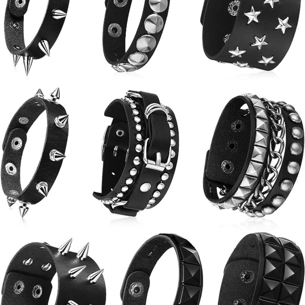 Rivet Punk Bikers Bracelet